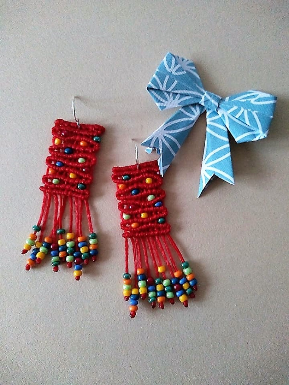 macrame earrings funny 2